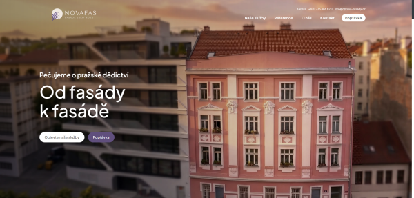 Čištění fasád Praha